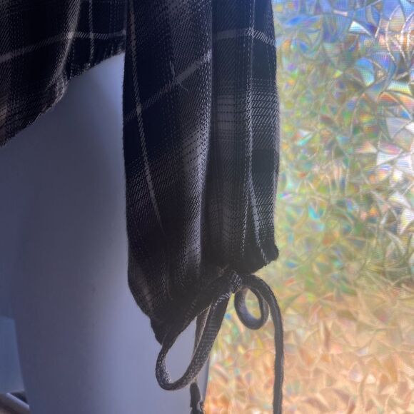 Mossimo Supply Plaid Off the Shoulder Top - Picture 3 of 3